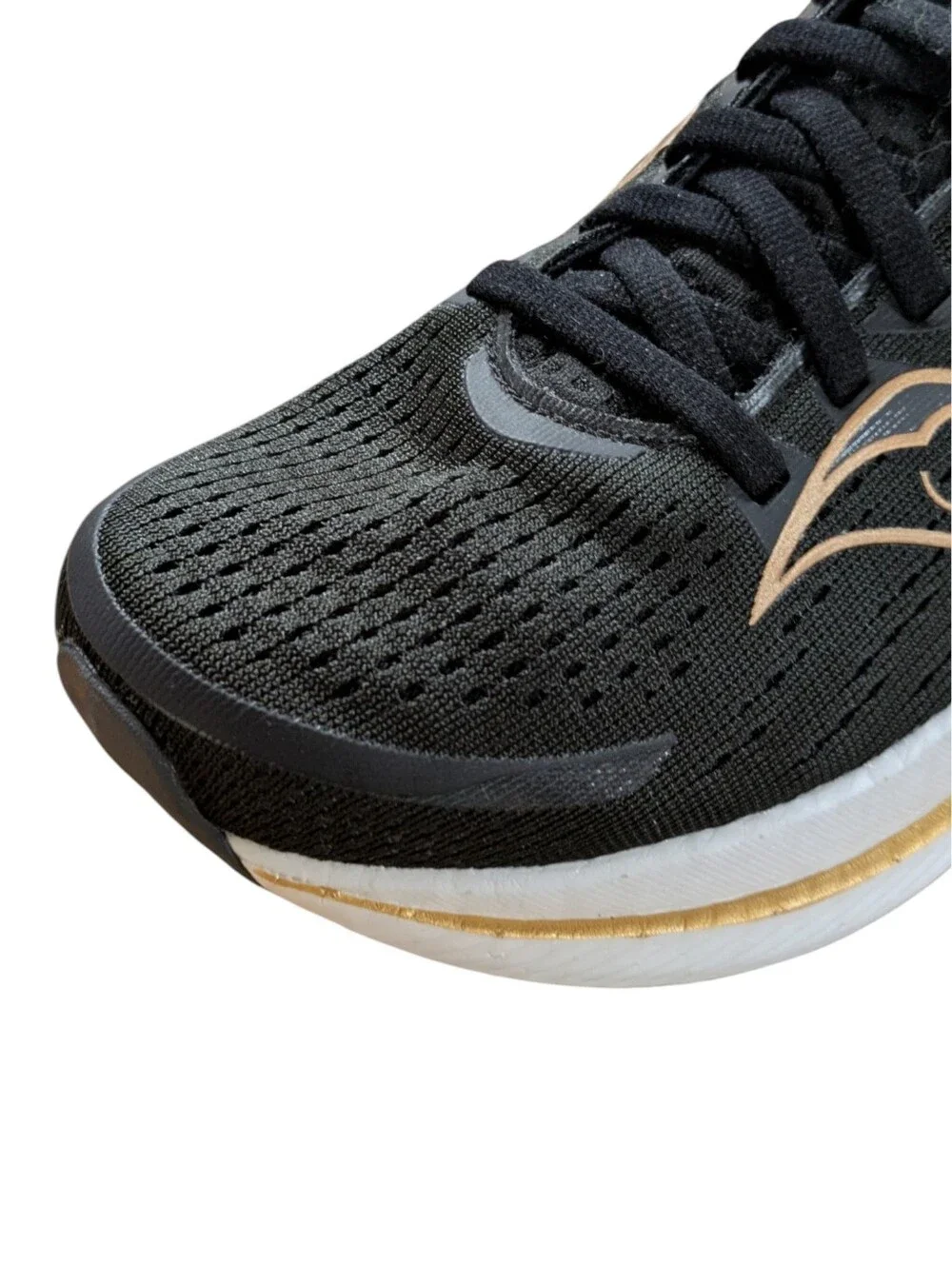 Saucony Endorphin Speed 3 Black Gold Running Shoes Size 7